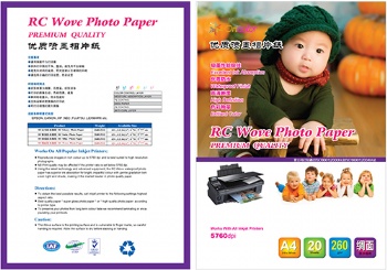 RC Woven waterproof photo paper